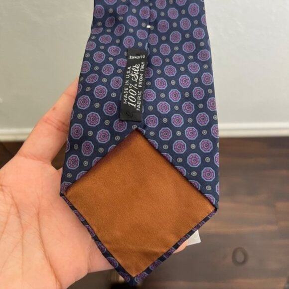 Geoffrey Beene Mens Neck Tie Size OS Blue Purple Business Workwear Formal - Picture 3 of 7